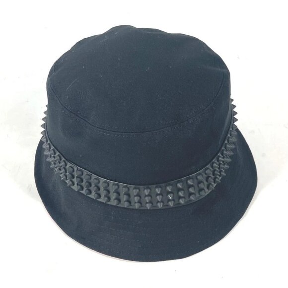 Christian Louboutin 3235326 Studs BOBINO bucket hat bob hat cotton Black Unused - Picture 4 of 15